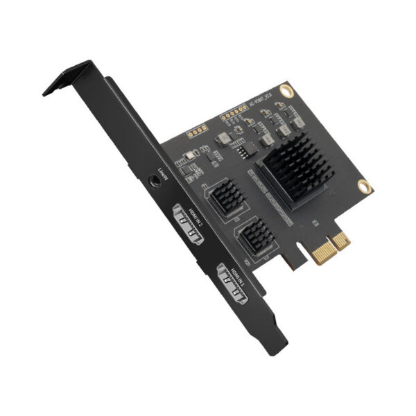 a621ff4be22a3401 Acasis Dual-Channel HDMI-compatible Broadcast PCI Express HD Video Capture Card 1080p 60Hz OBS Vmix Wirecast Streaming