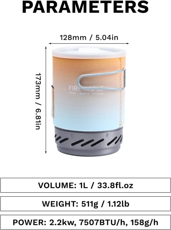 Fire-Maple FMS-X1 Camping Stove Gas System | Portable Pot/Jet Burner Outdoor Gas Cooking Essentials | Compact Equipment for Hiking Trekking Backpacking Fishing Hunting