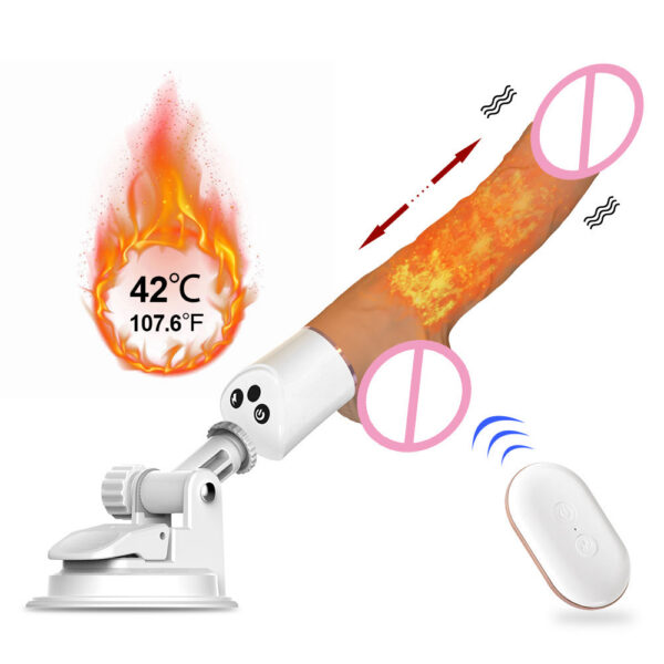 a62943df5439fab8 Automatic Thrusting Dildo G spot with Suction Cup Toy Women Adult Hand-Free Sex Fun Anal Vibrator for Orgasm