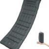 Portable Camping Sleeping Pad, 4” Thick Camping Mat, Inflatable Camping Mattress with Built-in Pillow and Foot Pump, Suitable for Camping, Hiking, Backpacking (Blue)