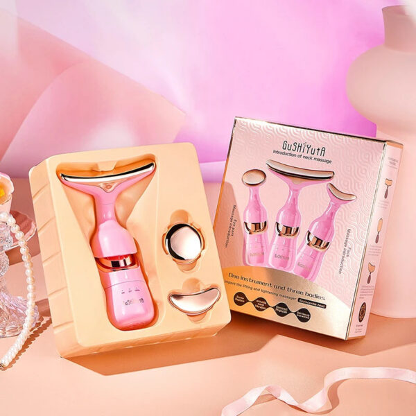 a63e1c35cf20a0e5 3 In 1 Facial Lifting Device Neck Facial Eye Massage Face Slimmer EMS Beauty Skin Tightening Wrinkle Anti Aging Face Massager