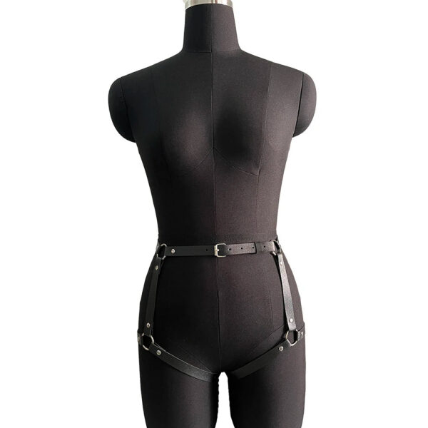 Women Sexy Bondage Harness Set Leather Lingerie Fetish Couple Underwear Thigh Garter Stocking Women's Harness Bra Sword belt