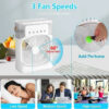 a665f99ea313ecd9 3 In 1 AIr Conditioner Household Small Cooler LED Night Light Portable Humidifier Air Adjustment Office Home Fan New