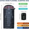 a67b88a353d8465d Poepore Schlafsack Outdoor Winter für Erwachsene Extra Breit 3-4 Jahreszeiten XXL Schlafsäcke Warmer Baumwolle Flanell Deckenschlafsack beim Camping Wandern Abenteuern 230 * 100CM