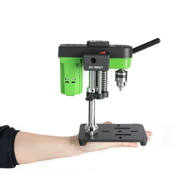 Mini Benchtop Drill Press with Work Light and 775 Motor,Bench Drilling Machine for Woodworking, Jewelry & Crafts, B10 Chuck