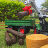 a69d96c6a1bc5d5e Farmer Harvester Set 1:24 Diecast Pull Back Sliding Tractor Vehicle Model Simulation Transport Engineering Car Children Toys