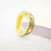 a6a684806fcdbaed brand Jewelry Designer Couples Diamond Screw Ring Ladies stainless steel zircon jewelry Gift 6-10