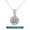 a6a689110f6019b3 Knobspin Sterling Sier Necklace For Women Real Moissanite Diamonds Pendant With GRA Certificate Neck Chain Fine Jewelry