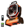 a6bc02f72c4f3024 20000mAh Battery Operated Fan, Portable Rechargeable Desk/Camping with LED Light and Hook, Outdoor Fan for Tent Car Trip