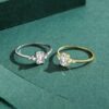 Modian Rectangle Dazzling Ring Solid 925 Sterling Silver Clear Cubic Zirconia Finger Rings For Women Wedding Fine Jewelry Anel
