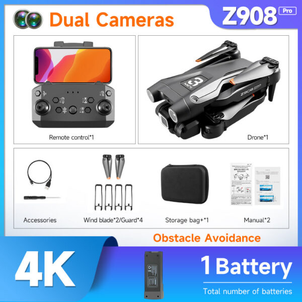 HOT Z908 Pro / MAX Mini Drone 4k Professional Camera 2.4G WIFI Obstacle Avoidance Helicopter Remote Control Quadcopter RC Toys