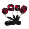 a6f156482a8985fe Restraint Set BDSM Bondage Handcuffs & Ankle Cuffs Slave On The Bed Open Leg Flirt Sex Toys For Women Couples Erotic No Vibrator
