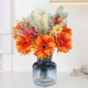 Faux Flowers in Vase,Artificial Flowers in Vase,Table Centerpieces for Dining Room,Flower Centerpieces for Tables,Fake Flowers with Vase,Kitchen Table Decor,Coffee Table Decor