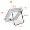 a6fbcb18aa165b10 Dog Flap Pet Cat Inside Lockable Safe Screen Outdoor Magnetic Self-Closing Function Sturdy Door for Dogs Cats