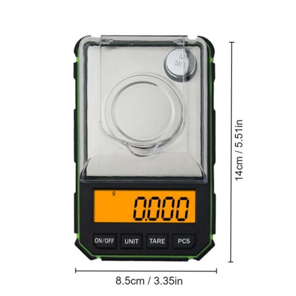 a7242c8410ea82d5 1pc Black 50g High Precision Professional Digital Gold Jewelry Milligram Mini Electronic Balance Scale