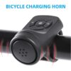 Bicycle Electric USB Charging Horn MTB Mountain Bike Warning Safety Ring Waterproof Bell Cycling Accessories