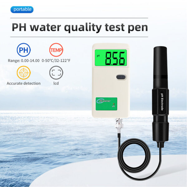 Digital Dispaly Meter Quality Tester for Drinking Water Aquariums Pools 0-14 PH Electrode Pen Professional Analyzer