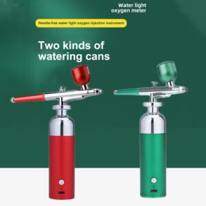 a74c80d0eb9ceb0c Water Light Oxygen Injection Apparatus Nano Fog Mist Sprayer Air Compressor Kit For Nail Tattoo Art Beauty Decoration Gun Tool