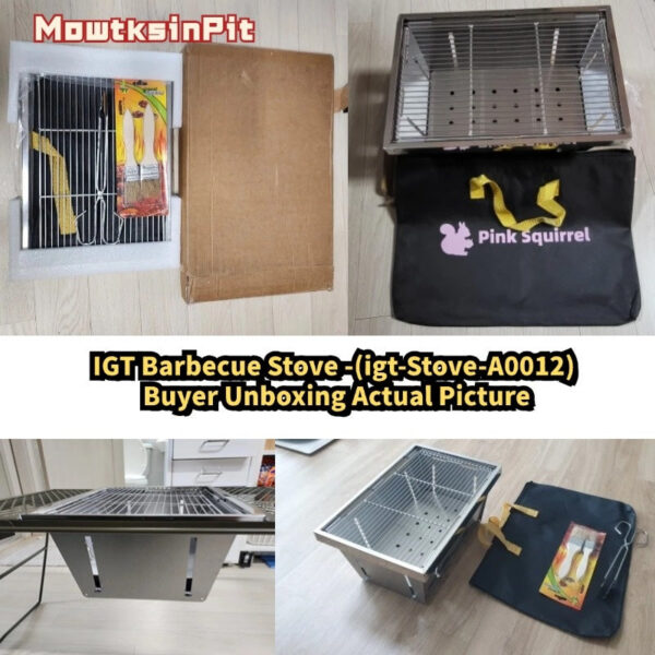 a751240ddc552294 304 Stainless Steel Grill Portable Outdoor IGT Table Folding Firewood Barbecue Camping Stove