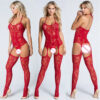 Hot Sexy Lingerie Set Porn Tights Women Fishnet Bodystocking Mesh Erotic Costumes  One Piece  Open Crotch Sex Underwear Bodysuit