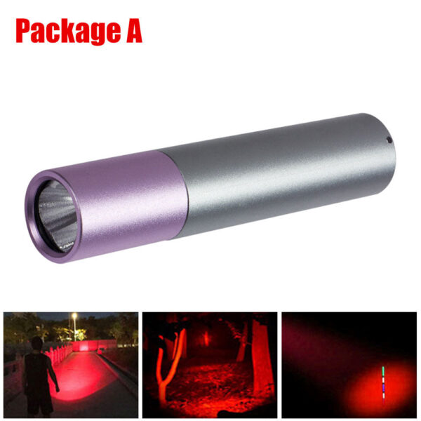Penlight One Mode Red Light Flashlight for Camping Hiking Animal Protecting Beekeeping Detecting Aviation Night Vision