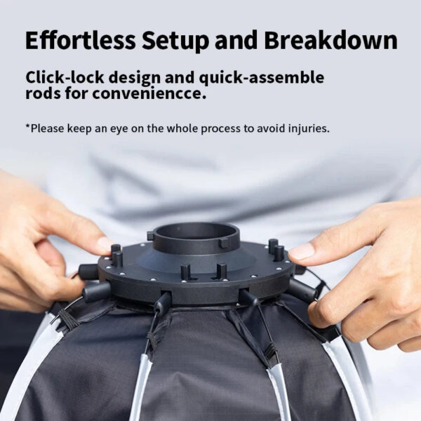 a7702878c74cade4 Ulanzi AS-D30 30cm Octagonal Softbox Mini Bowens Mount Quick Release Honeycomb Grid Softbox for Ulanzi LT028 COB Light Studio