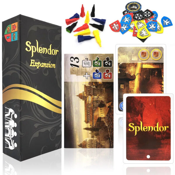 a77d406fdfe6bfa4 English Spanish version Splendor Family .Strategy . 2 to 4 players Board Game