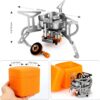 a77f3c6f09162cdd Odoland 3500W/6800W Windproof Camp Stove Camping Gas Stove with Fuel Canister Adapter, Piezo Ignition, Carry Case, Portable Collapsible Stove Burner for Outdoor Backpacking Hiking and Picnic