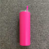 20oz Skinny Tumbler With Seal Lids Rainbow Straws Stainless Steel Thermos Bottle Double Insulated Water Cup For Travel