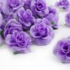Kesoto 50pcs Pink Roses Artificial Flowers Bulk, 1.6" Small Silk Fake Roses Flower Heads for Decoration, Crafts, Wedding Centerpieces Bridal Shower Party Home Decor