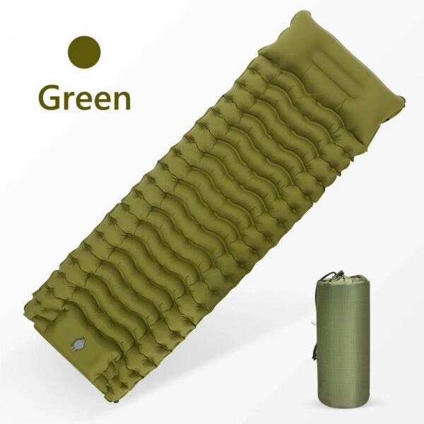 a7bcf2c3a5434acf WESTTUNE Outdoor Camping Inflatable Mattress Thicken Sleeping Pad with Built-in Pillow & Pump Air Mat for Travel Hiking Climbing
