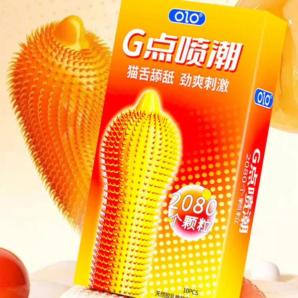 a7c029e806449519 10PCS With 2040 Spot Spikes Condoms For Men G Point Stimulation Adult Supplies Big Dots Penis Sleeve Delay Ejaculation Sex Toys