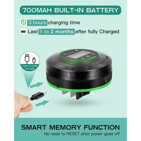 Fish for Aquarium Automatic Food Dispenser Rechargeable Timer Feeder with USB Cable LCD Display