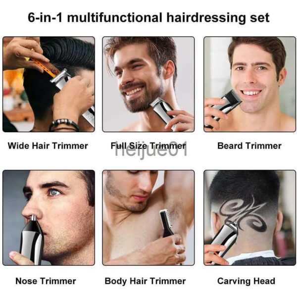 a7de9ad9513738ea Shavers Original Digital Display All In One for Men Eyebrow Beard Trimmer Electric Hair Clipper Grooming Kit Haircut x0918