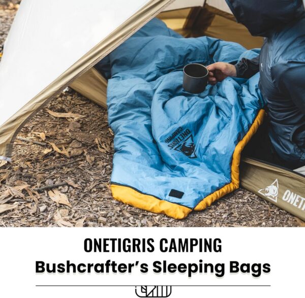 a7e6409b8d3f0fcb OneTigris Bushcrafter’s Sleeping Bags, Mummy Sleeping Bag for Camping Hiking Backpacking, Survival Gear