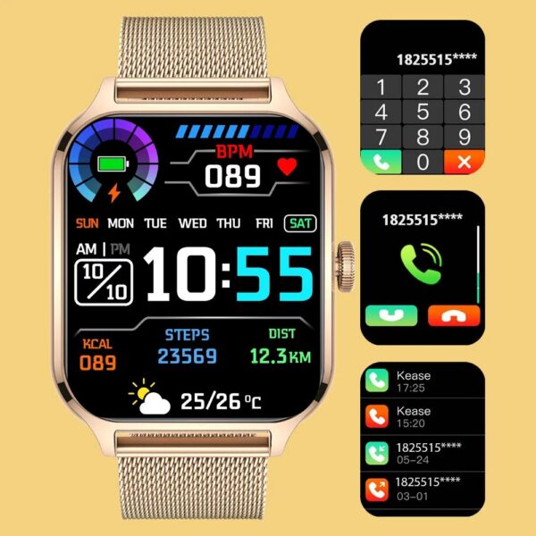 a7f0f92d6ae7177c SENBONO New 1.91" Smartwatch Bluetooth Call Heart Rate Blood Oxygen Tracker Sport Smart Watch Women Men for IOS Androird