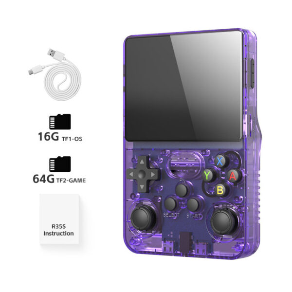 a7f1fbb917a4422a Data Frog R36S Retro Handheld Game Console Linux System 3.5 Inch IPS Screen R35S Plus Portable Pocket Video Player
