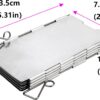 a7f5b9d06edf418c Semetall Camping Stove Windscreen 10 Plates Folding Outdoor Stove Windscreen Aluminum Camping Stove Windshield with Carrying bag-1Pack(3.3"W*9.5"L)