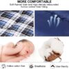 REDCAMP Cotton Flannel Sleeping Bags for Camping, 3-Season Warm and Comfortable Adult Sleeping Bag, Envelope with 2/3/4lbs Filling