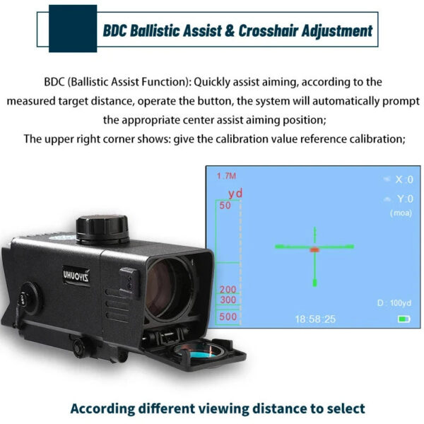 Night Vision Rifle Scope IR850 MOA Recording and Range Finder Infrared Tactical monocular with Crosshair
