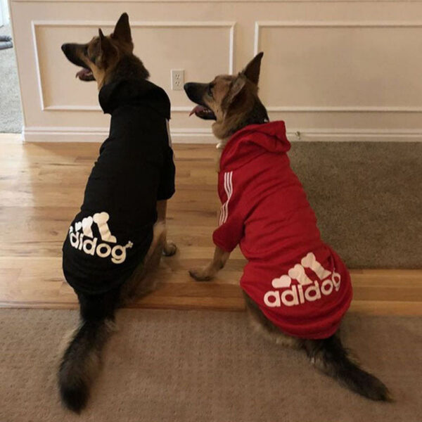 a8089dd2fcc6cf77 Winter Dog Clothes Adidog Sport Hoodies Sweatshirts Warm Coat Clothing for Small Medium Large Big Dogs Cat Pets Puppy Outfi