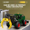 1741PCS RC Timber Building Blocks Farm Tractor Technology Electronic Remote Control Car Bricks Model Kids Toys Idea Gift