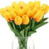 a8176aaabccd09e4 IPOPU Real Touch Purple Tulips 24PCS Artificial Flowers for Decoraion Fake Tulips Light Purple Flowers Floral Arrangements Artificial Faux Tulips Decor for Table Home Kitchen Decor (Light Purple)