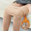 a81bf2e9505da75e Women Socks Winter Thermal Pantyhose Solid Color Insulated Legging High Waist Elastic Fleece Tights Slim Warm Sock Pants Out Wear