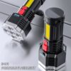 a81def26b338adec High Power Rechargeable Led Flashlights 7LED Camping Torch With Cob Side Light Lightweight Outdoor Lighting ABS Material