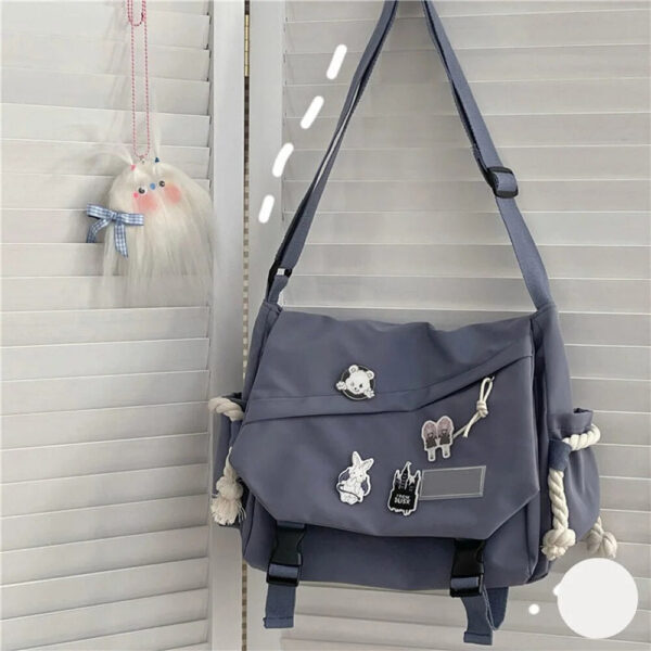 a83e897a355f81c6 Nylon Handbags Shoulder Large Capacity Crossbody For Teenager Messenger Bag Student School Bags