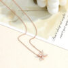 Serenity 1.2cttw 3*6mm Marquise Cut All Moissanite For Women S Sier 4 Stones Horse Eye Diamond Pendant Necklace