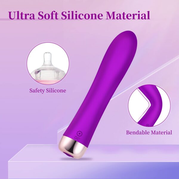 a84523dc0f7665bb G Spot Vibrator with 10 Vibration Modes Toy, Premium Silicone Dildo Toy Anal Clitoral Nipple Stimulation, Rechargeable & Waterproof Vibrators Adult Sex Toys for Men Women Couples(Purple)