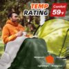 a84f379adac63928 MEREZA Sleeping Bags XL for Adults Cold Weather Mens Large Wide Sleeping Bag for Big and Tall Girls Boys with Compression Sack for Camping Backpacking Warm & Cool Weather
