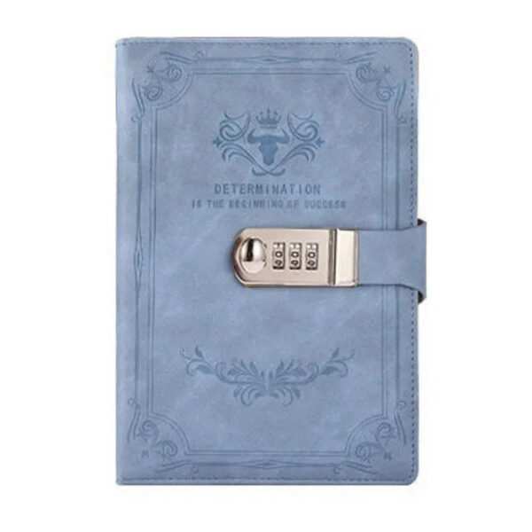 a87aff2eea6c785c A5 200 Pages Retro Password Book with Lock Diary Thickened Creative Hand Ledger Student Notepad Stationery Notebook Binder